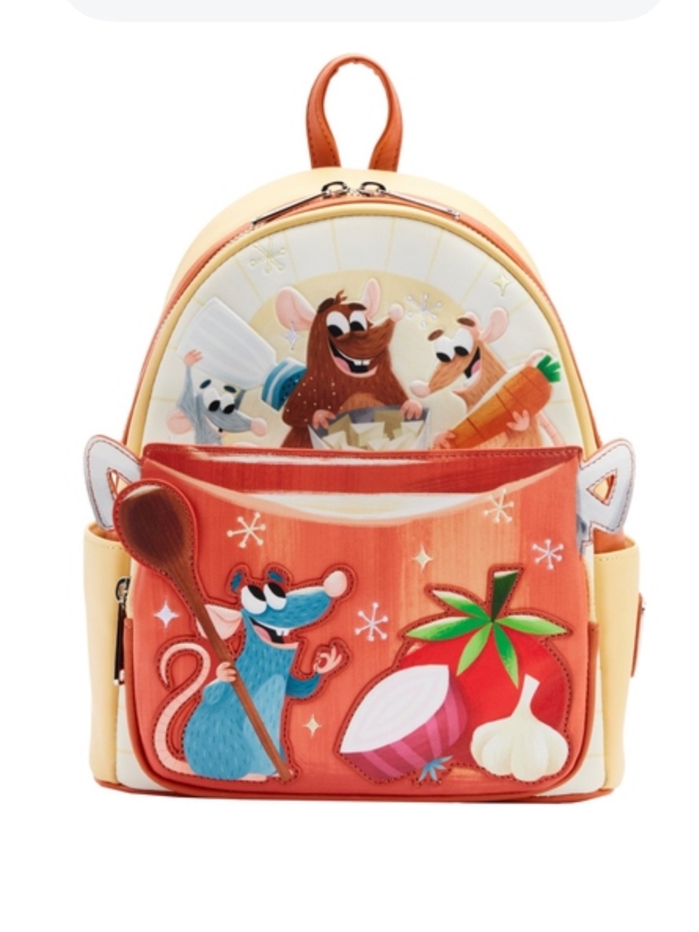 NWT Loungefly Disney Pixar Moments Ratatouille Cooking Pot Mini Backpack,